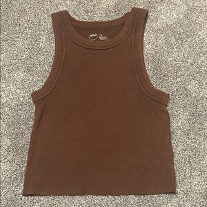 Aerie Chocolate Ribbed Tank